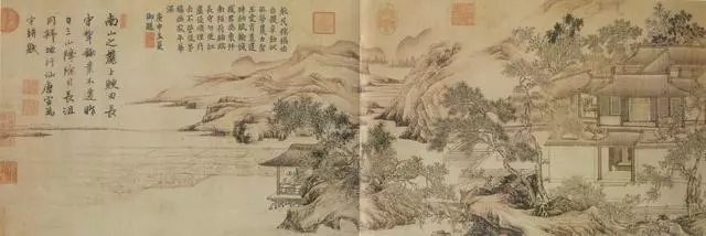 唐寅 守耕圖卷 明 唐寅 守耕圖卷 絹本 32.2×99.2厘米 臺北故宮博物院藏