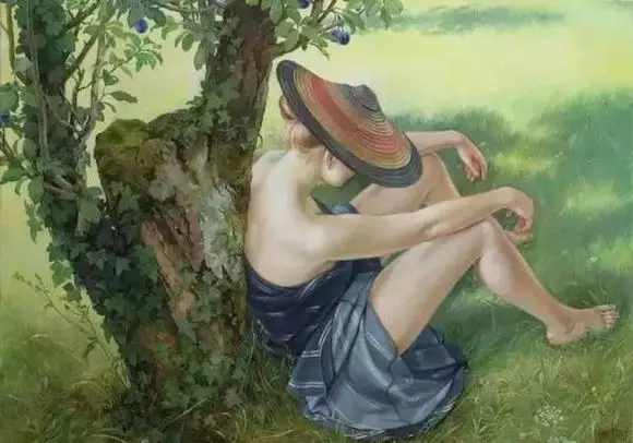 弗朗辛·凡·霍夫(Francine Van Hove)女性人體油畫作品7