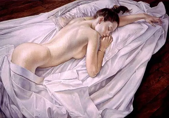 弗朗辛·凡·霍夫(Francine Van Hove)女性人體油畫作品12
