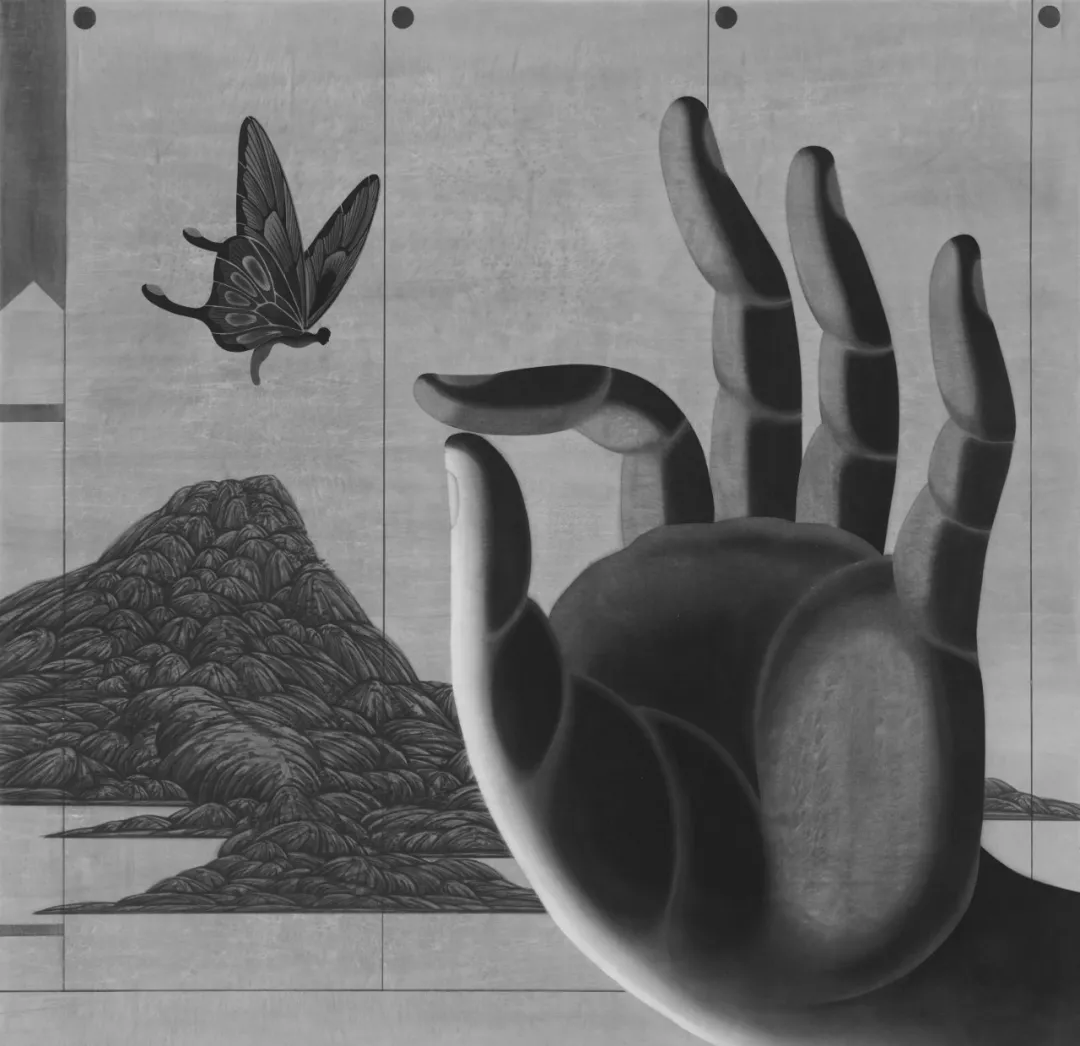 陳琦版畫作品 陳琦作品:《彼岸之四》Faramita No.4 水印版畫 Woodblock Print 180×180cm 2002年 英國蘇富比藝術(shù)學(xué)院藏