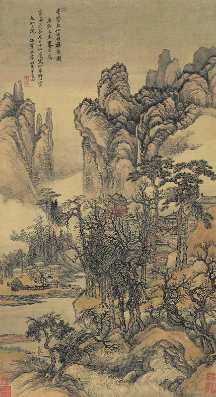 清 王翚 仙山樓觀圖 清 王翚 仙山樓觀圖