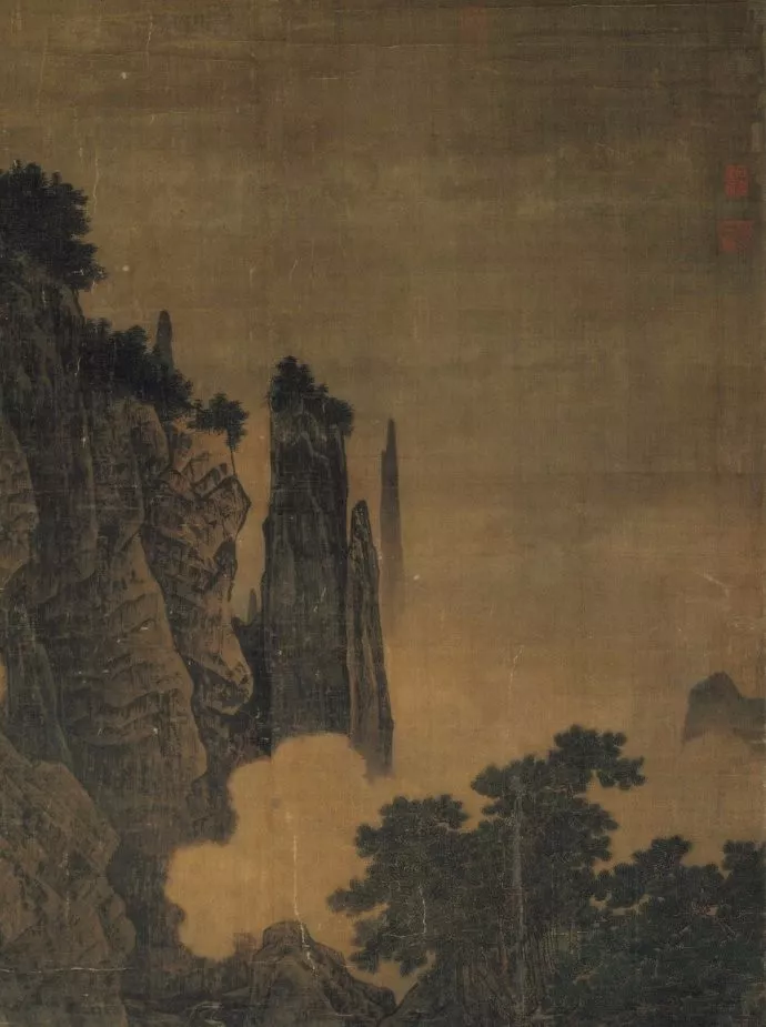 宋朝畫家李唐山水畫《萬壑松風(fēng)》局部圖 宋朝畫家李唐山水畫《萬壑松風(fēng)》局部圖