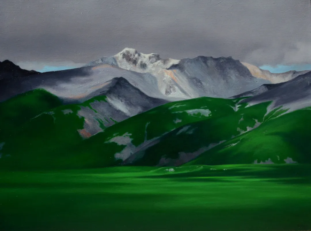 楊建油畫作品《光》