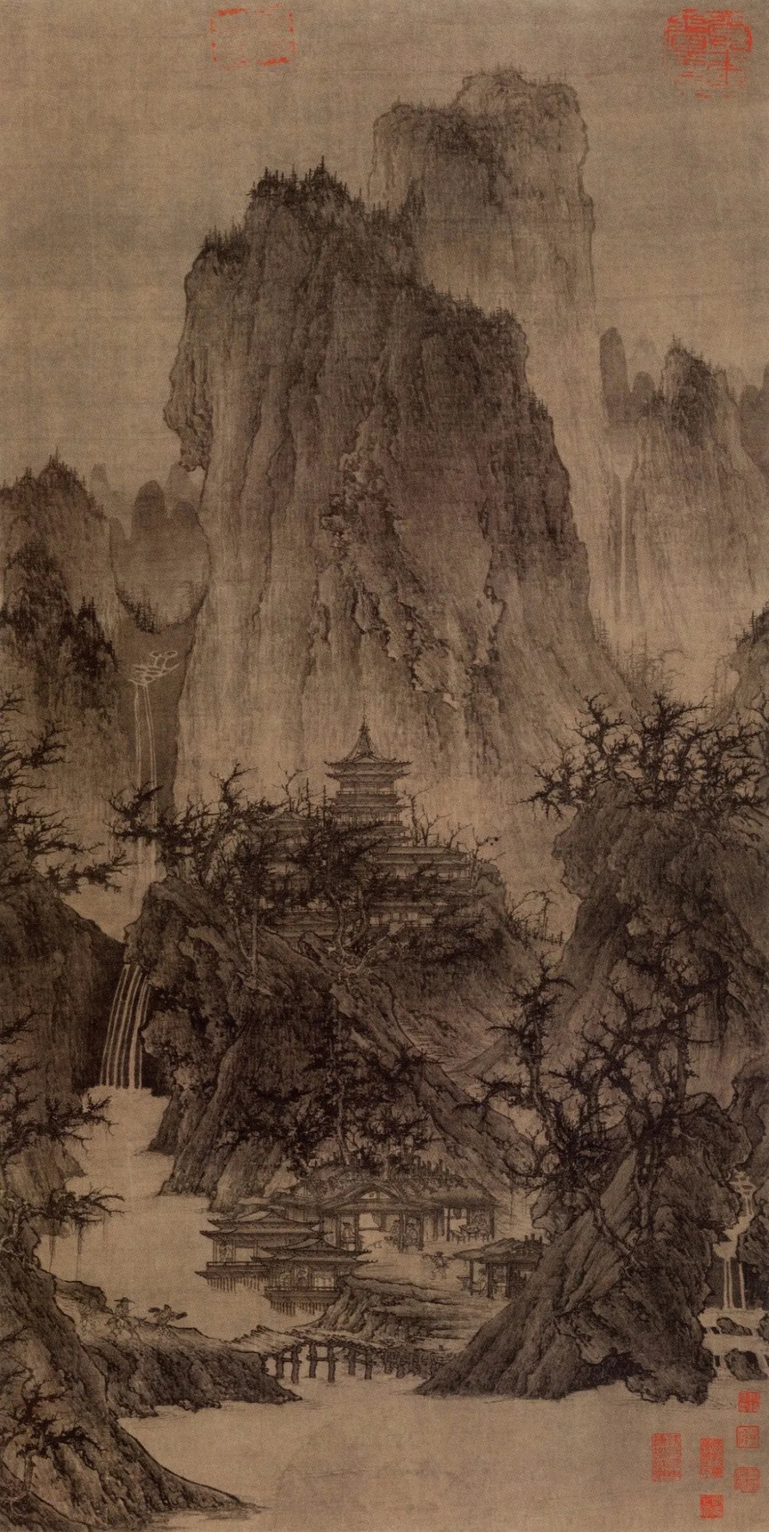 李成 晴巒蕭寺圖