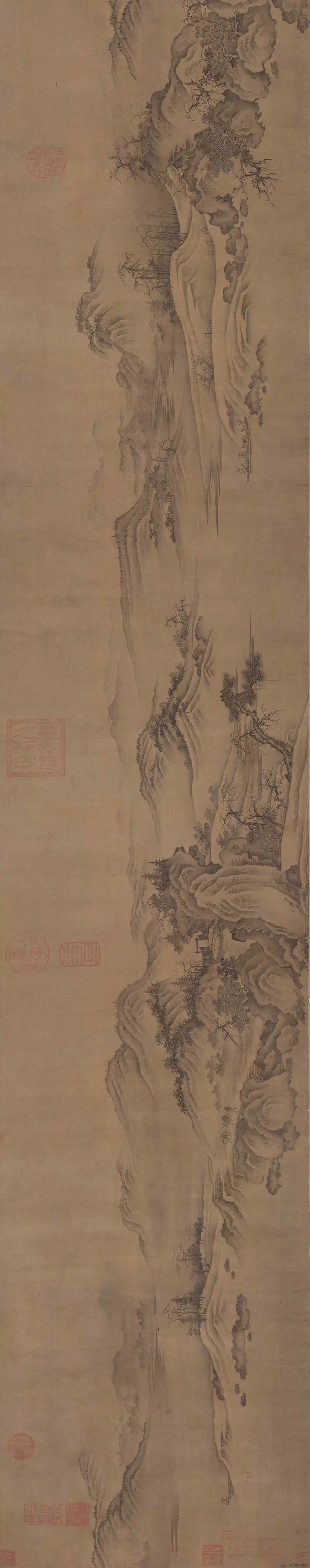 燕文貴(款)秋山蕭寺圖