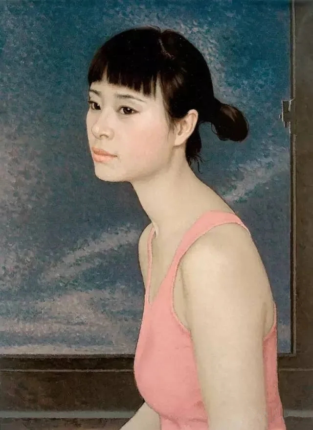 靳尚誼油畫(huà)作品《肖像》