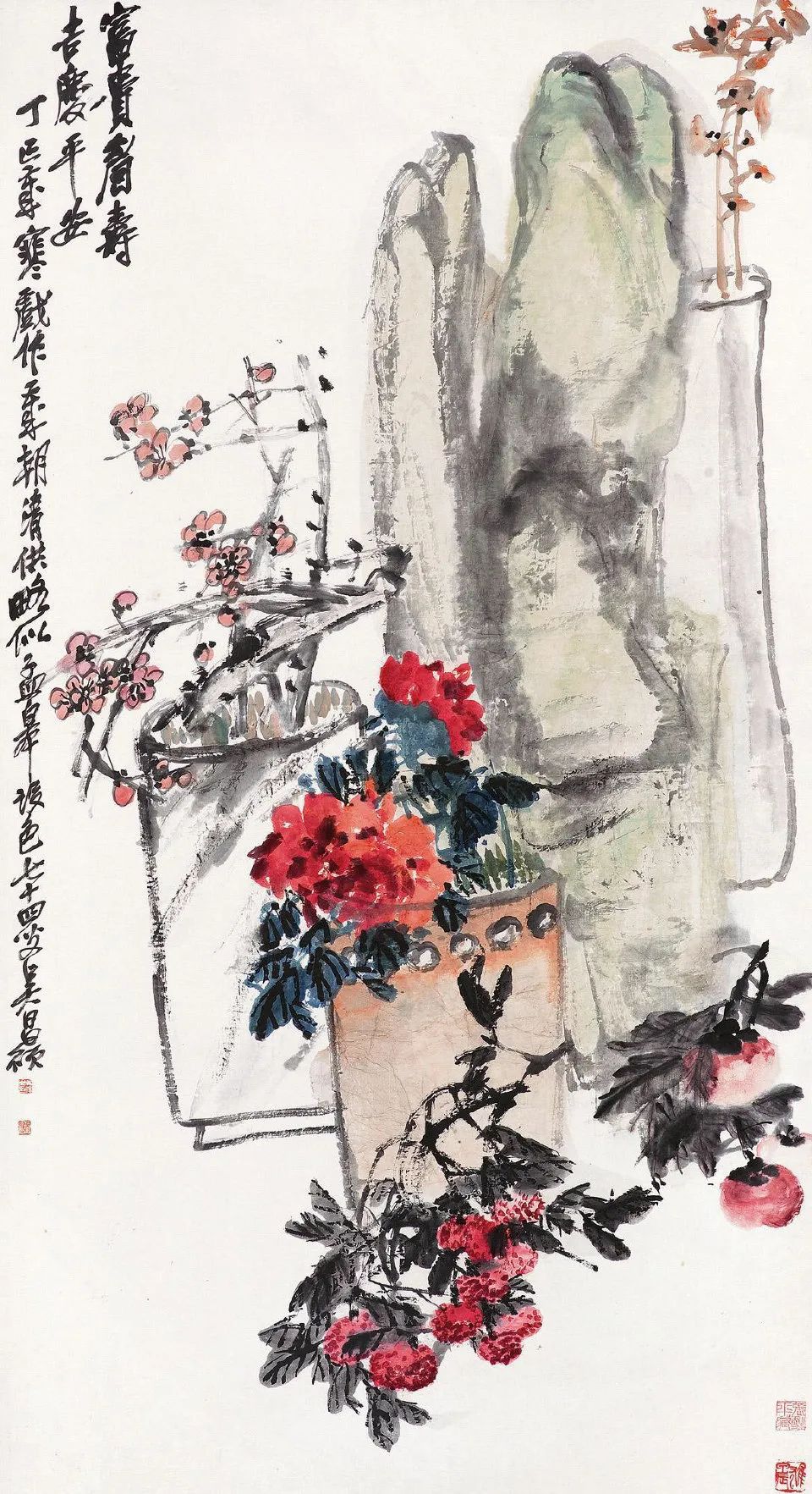 吳昌碩花卉作品欣賞 吳昌碩花卉作品欣賞
