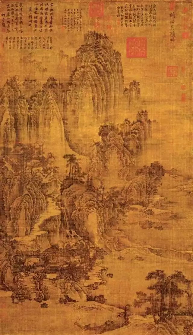 五代 后梁·荊浩 匡廬圖 185.8×106.8cm 臺北故宮博物院藏 五代 后梁·荊浩 匡廬圖 185.8×106.8cm 臺北故宮博物院藏