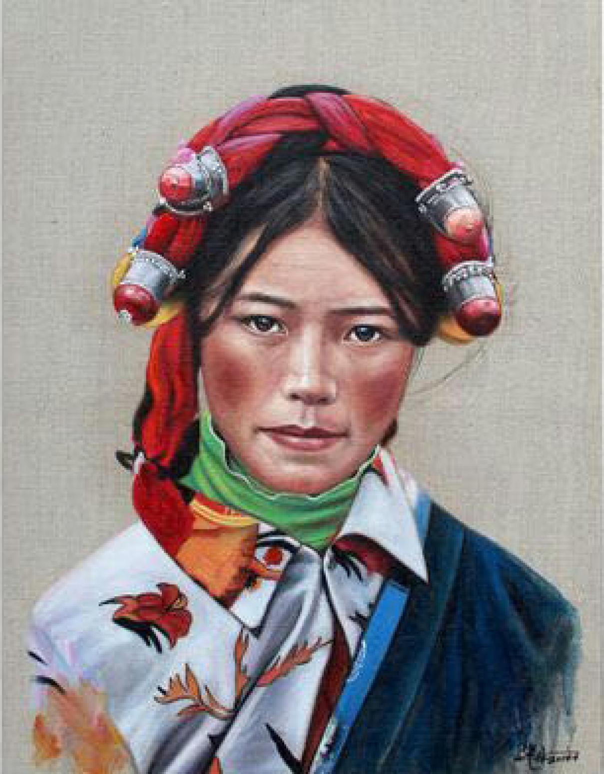 王集林國(guó)畫作品《【民族魂系列三】作者王集林》【圖0】