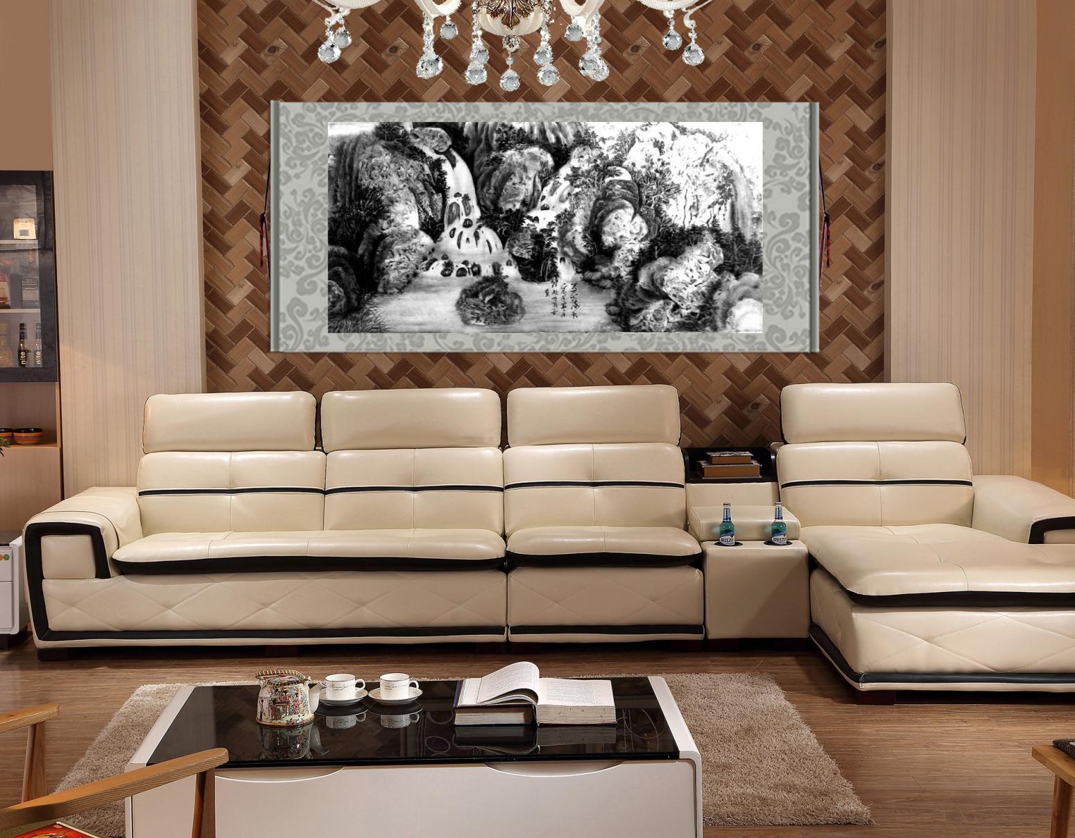 顧順強(qiáng)國(guó)畫(huà)作品《【高山流水1】作者顧順強(qiáng)》【圖2】