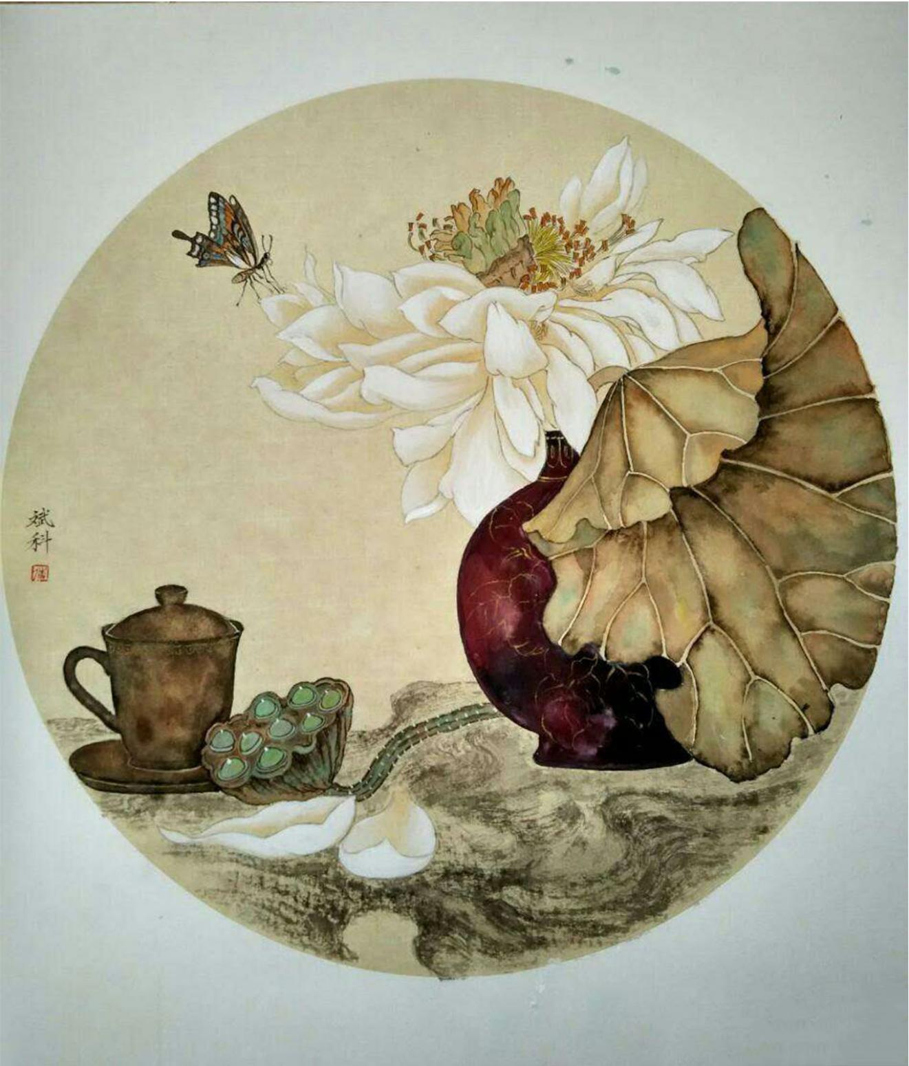 傅斌科國畫作品《【蓮】作者傅斌科》【圖0】