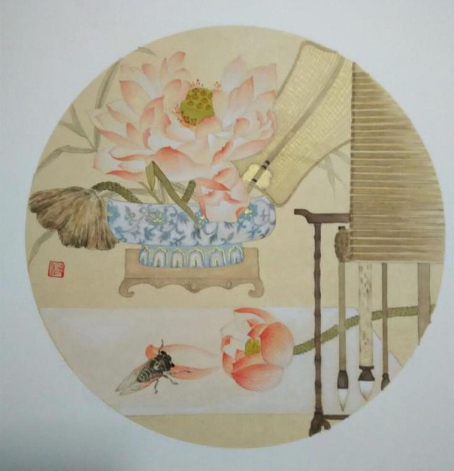 傅斌科國畫作品《【蓮】作者傅斌科》【圖0】