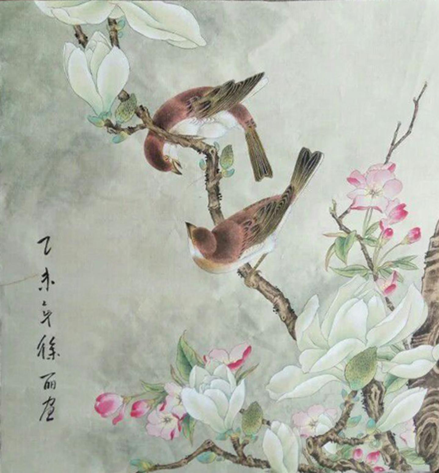 林麗姐國畫作品《【花枝翹】作者林麗姐》【圖0】