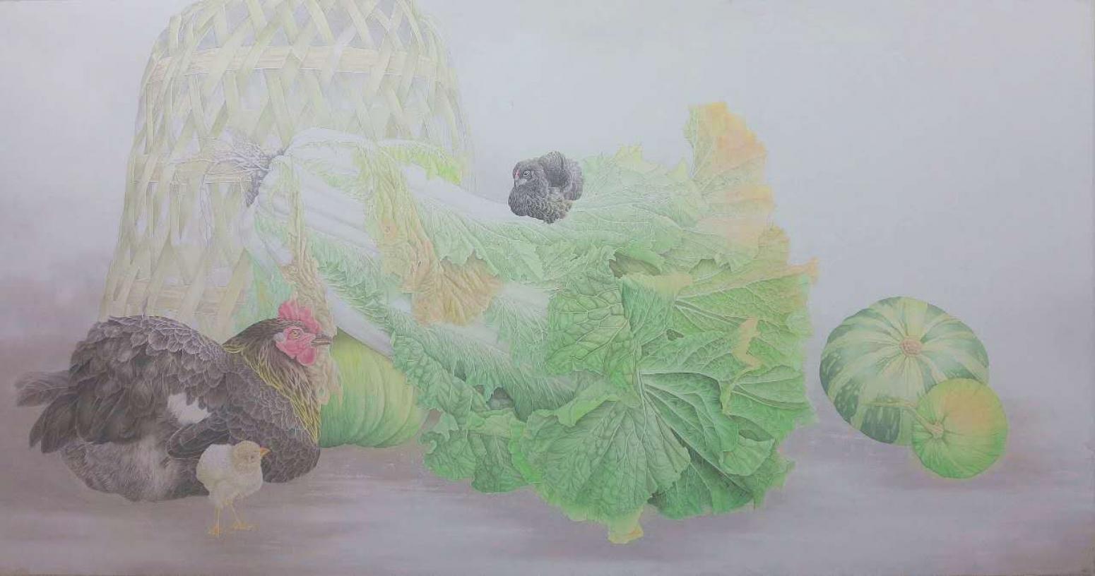 傅饒國畫作品《【豐衣足食】作者傅饒》【圖0】