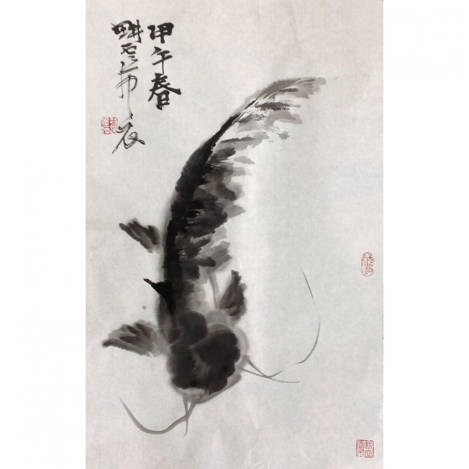龔光萬國畫作品《【花鳥6】作者龔光萬》