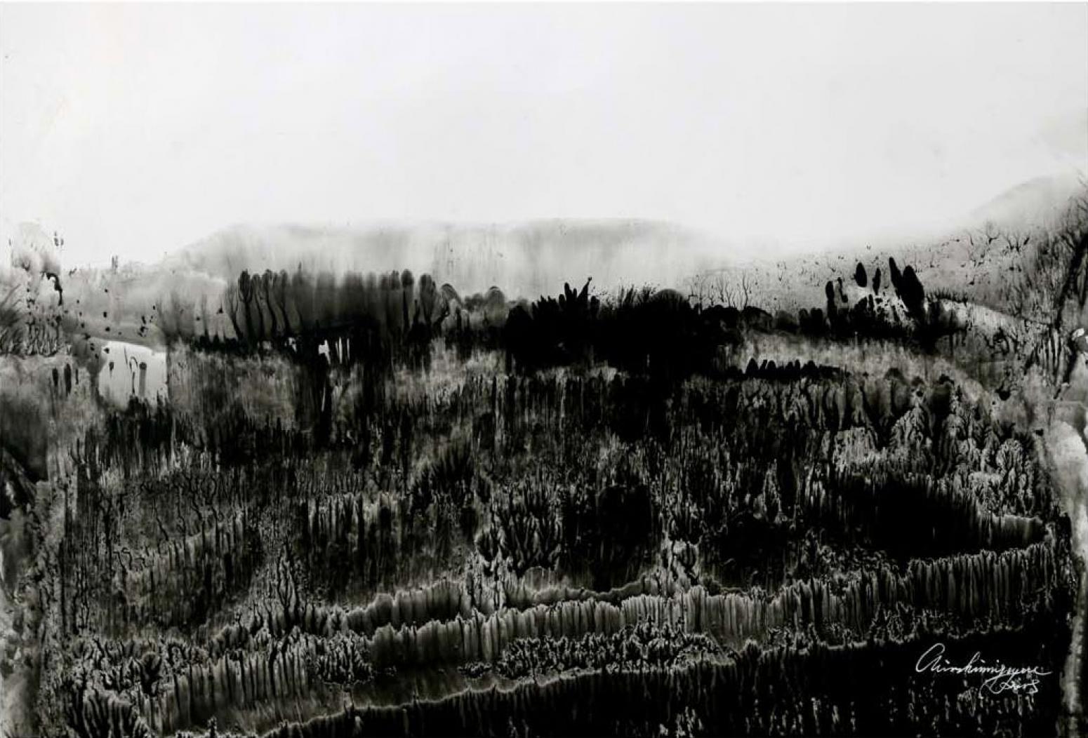 覃時(shí)明月國(guó)畫作品《【幻象畫9】作者覃時(shí)明月》【圖0】