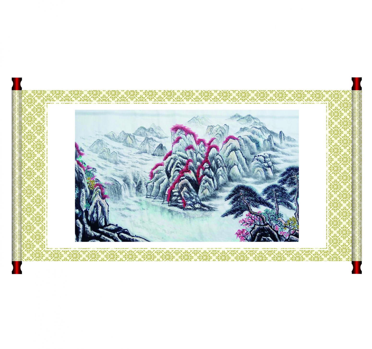 崔耀國畫作品《【海角一邊】作者崔耀》【圖1】