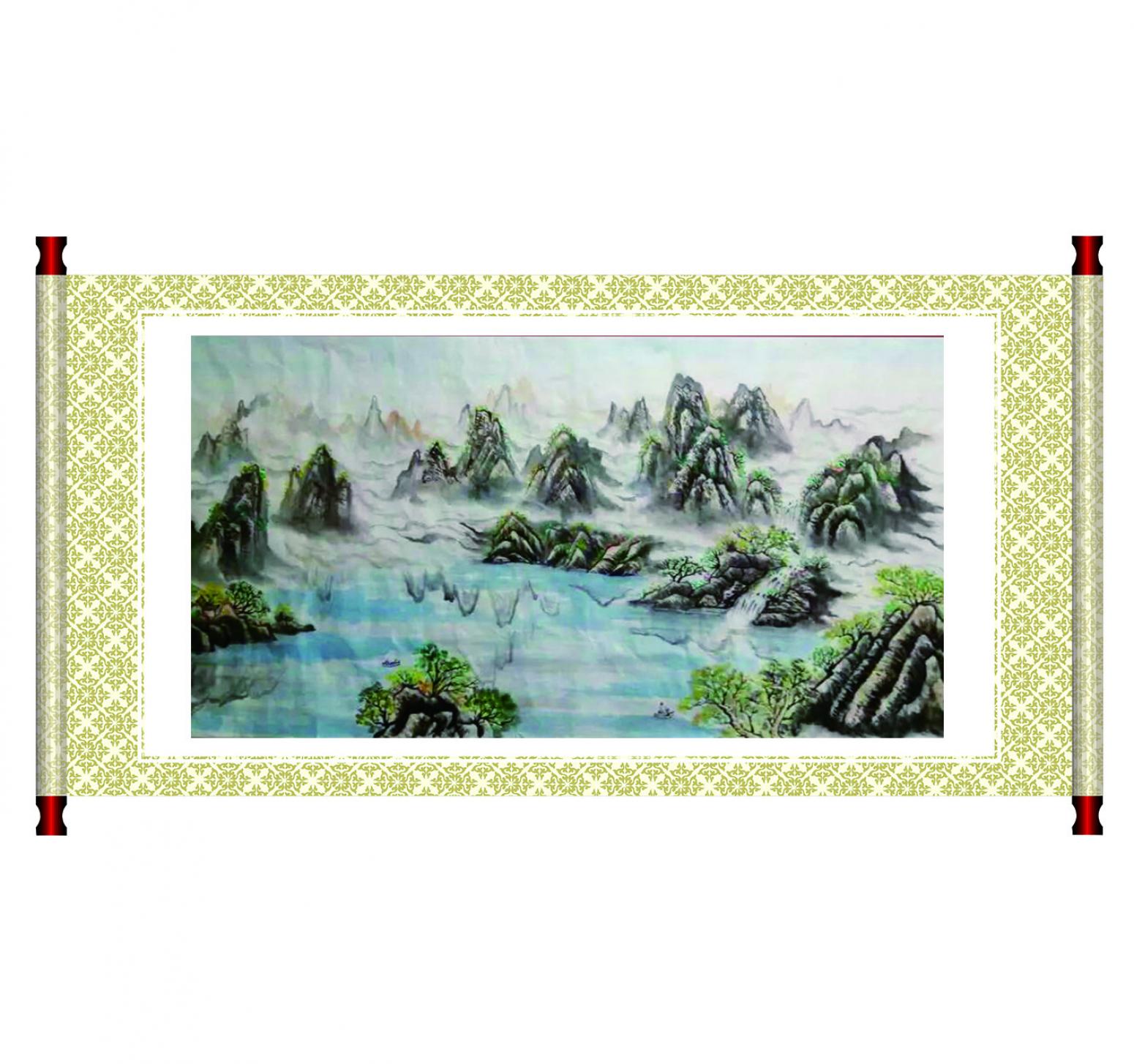 崔耀國畫作品《【仙境】作者崔耀》【圖1】