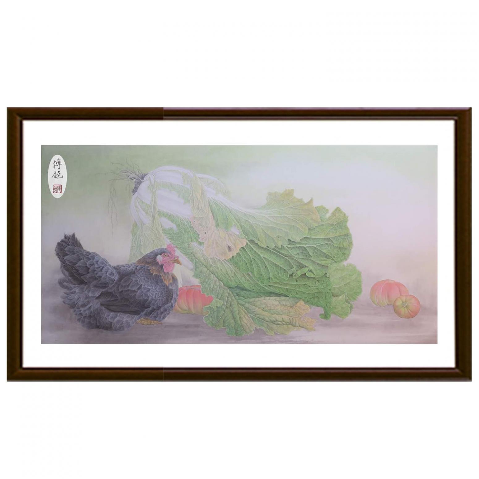 傅饒國畫作品《【豐衣足食】作者傅饒》【圖2】