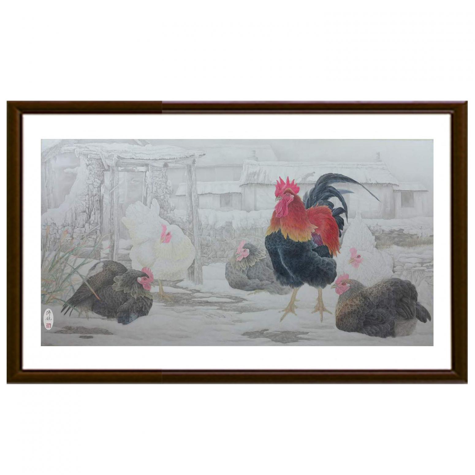 傅饒國畫作品《【英姿颯爽】作者傅饒》【圖2】