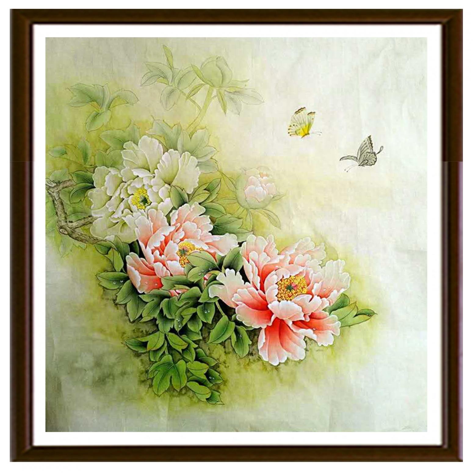 胡記領(lǐng)國畫作品《【花開蝴蝶自來】作者胡記領(lǐng)》【圖2】