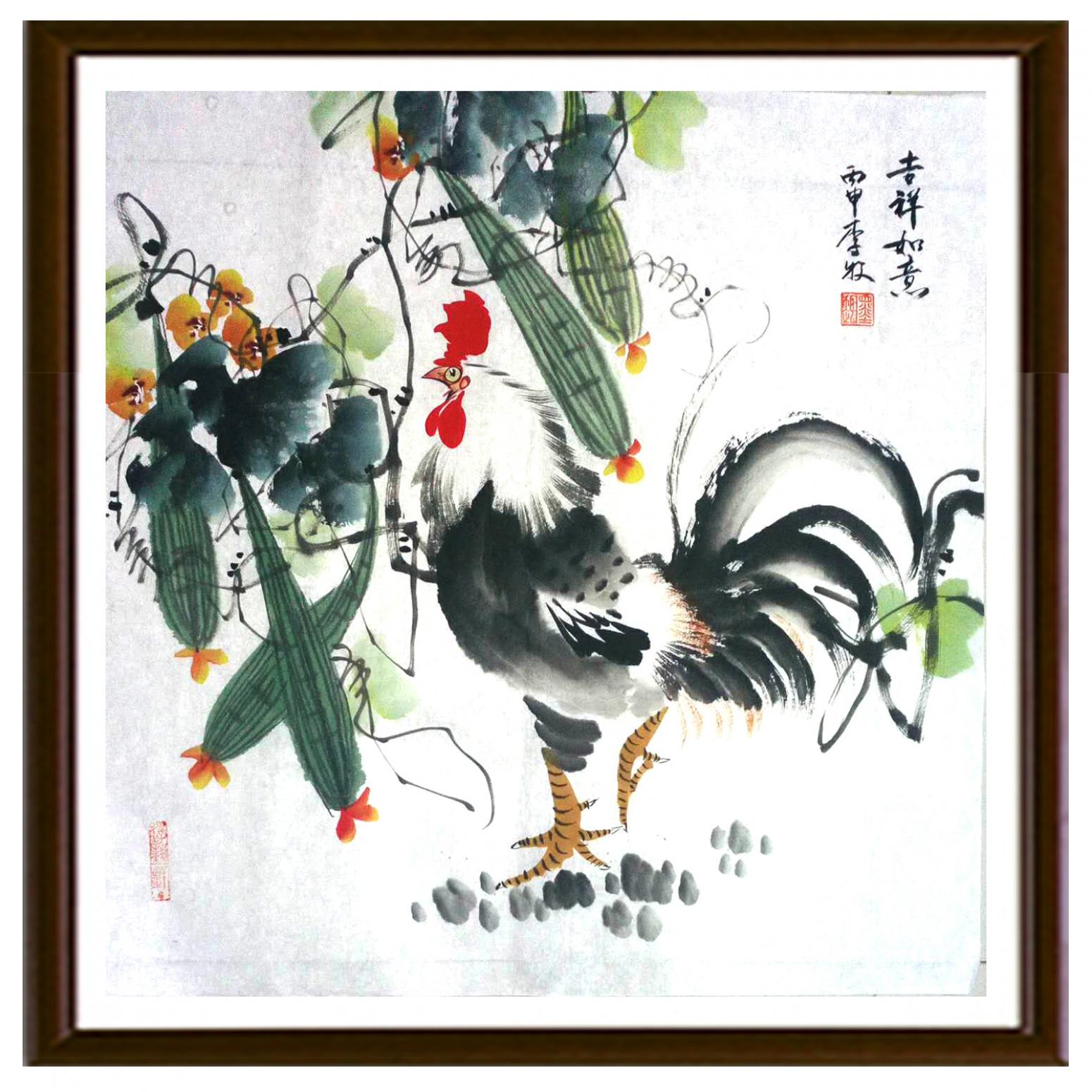 李牧國(guó)畫(huà)作品《【吉祥如意】作者李牧》【圖2】