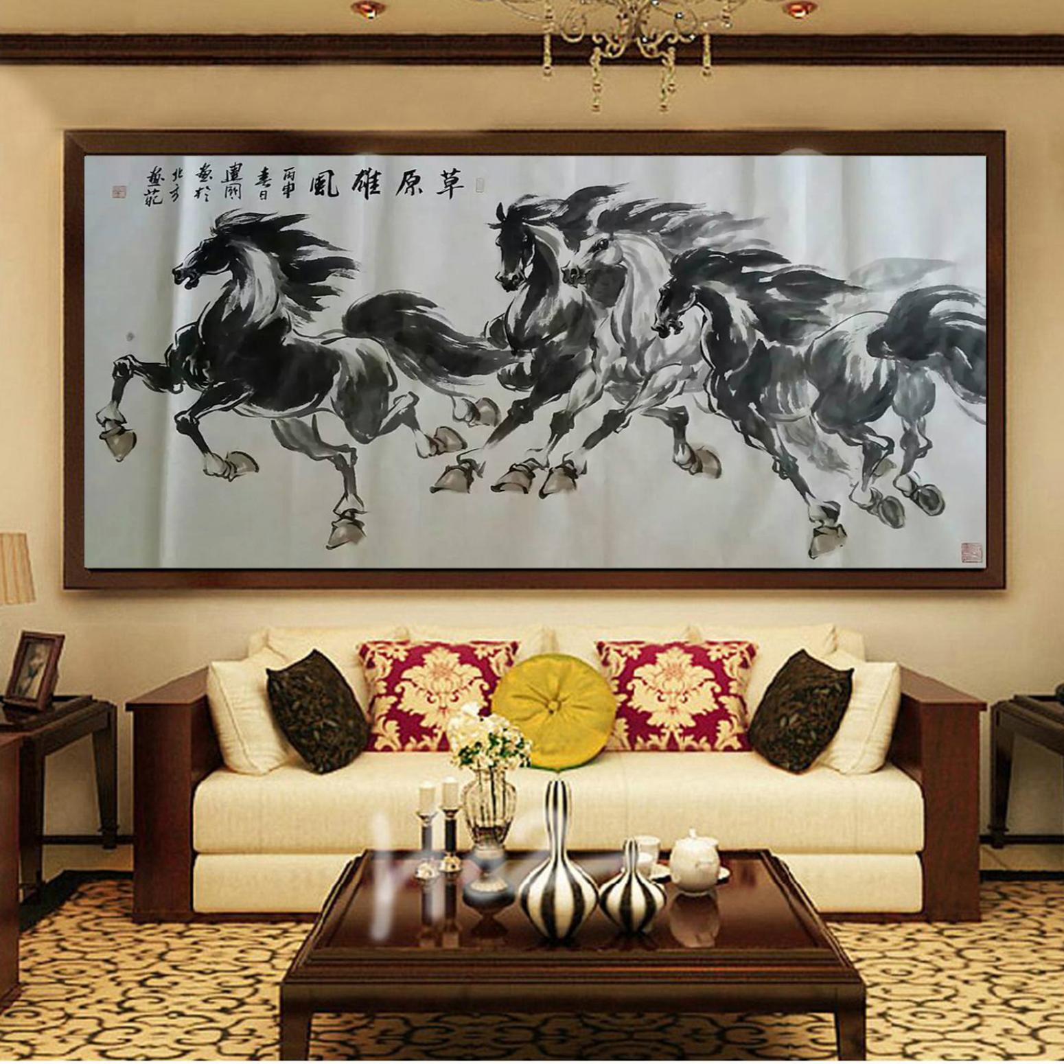 劉建國國畫作品《【草原雄風】作者劉建國》【圖3】