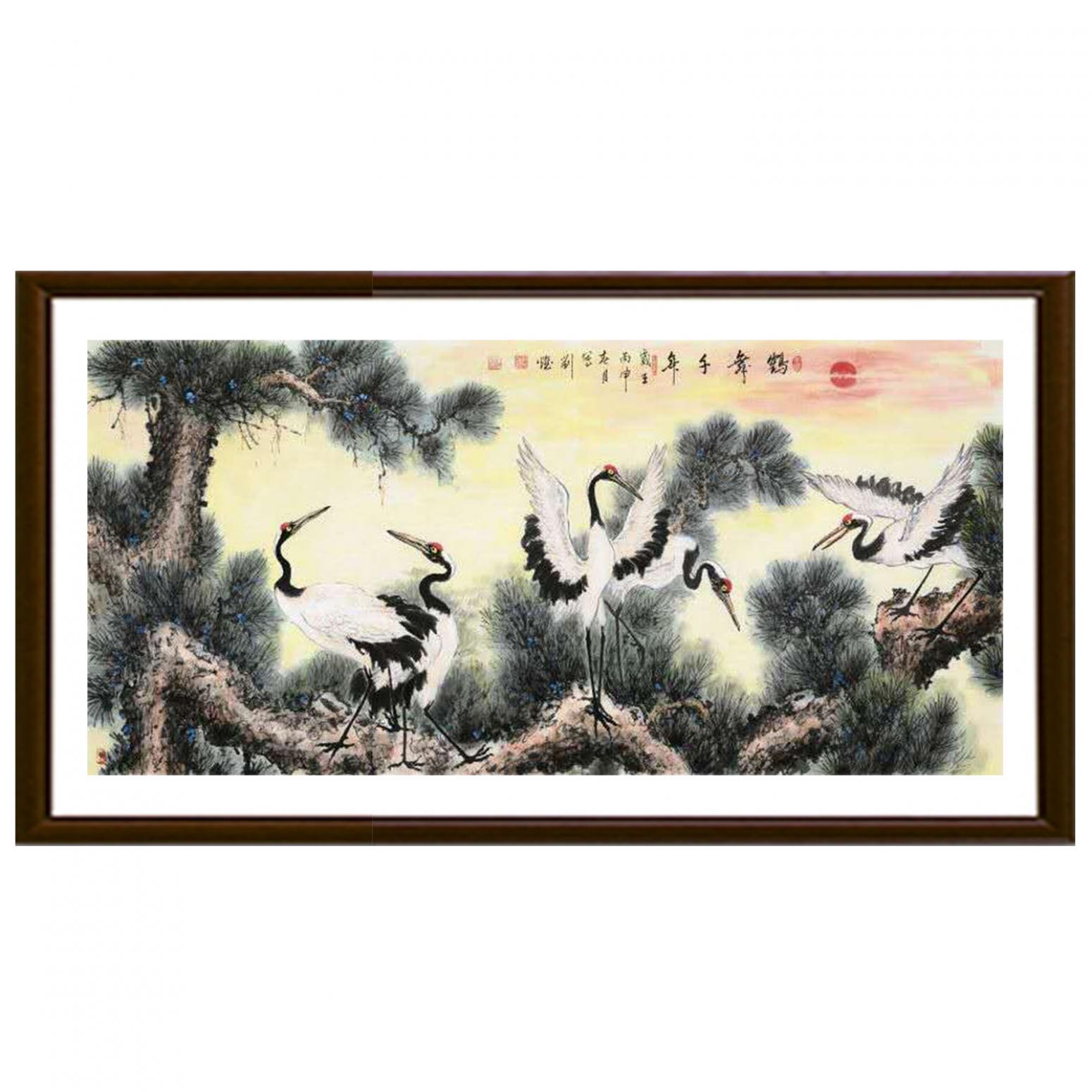 劉燃國畫作品《【鶴舞千年】作者劉燃》【圖2】