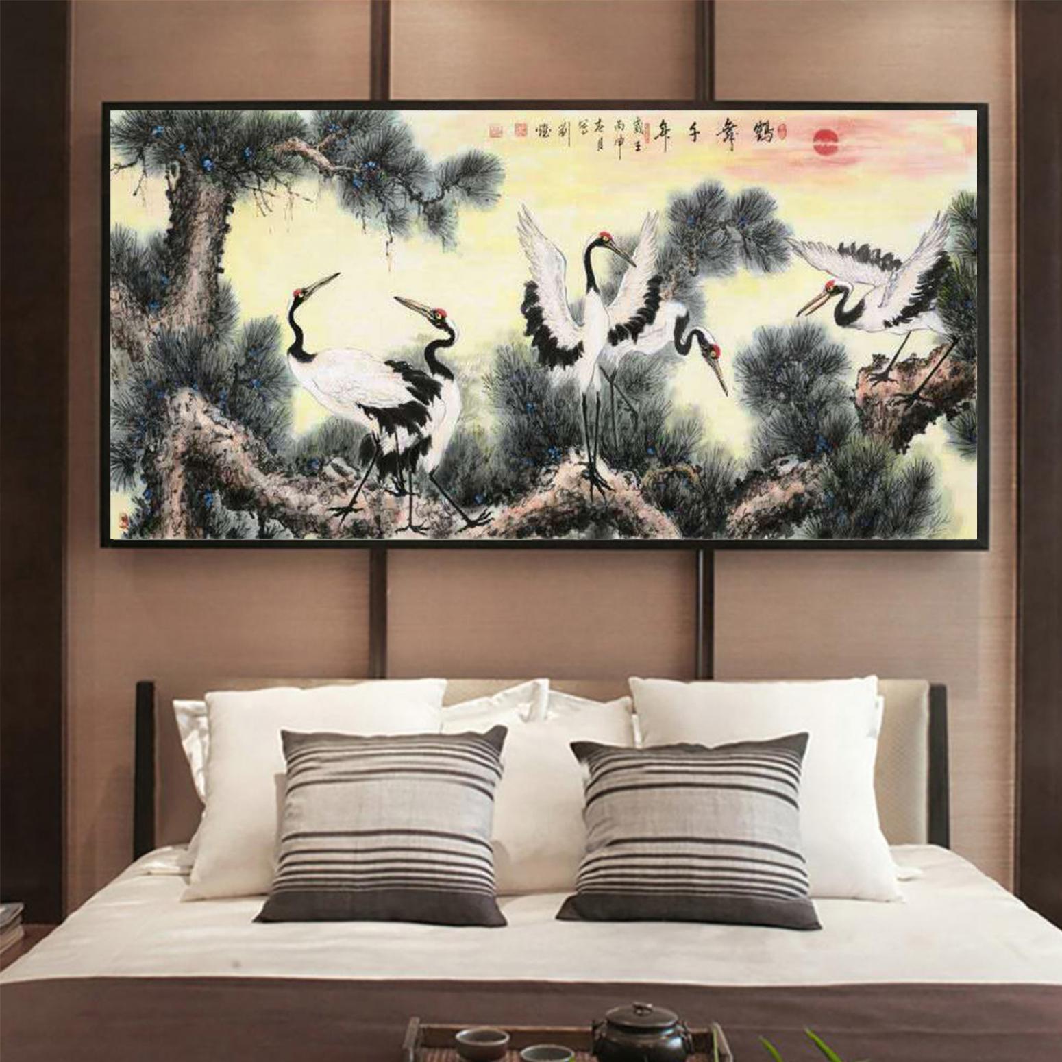 劉燃國畫作品《【鶴舞千年】作者劉燃》【圖3】