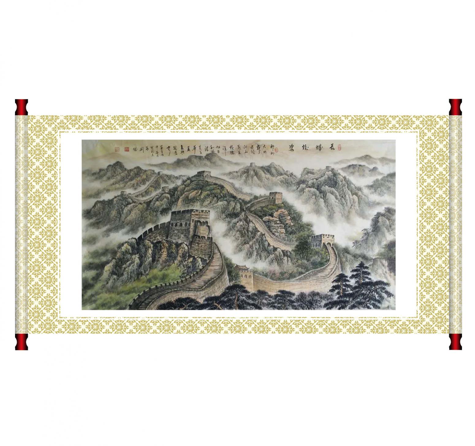 劉燃國畫作品《【長城】作者劉燃》【圖1】