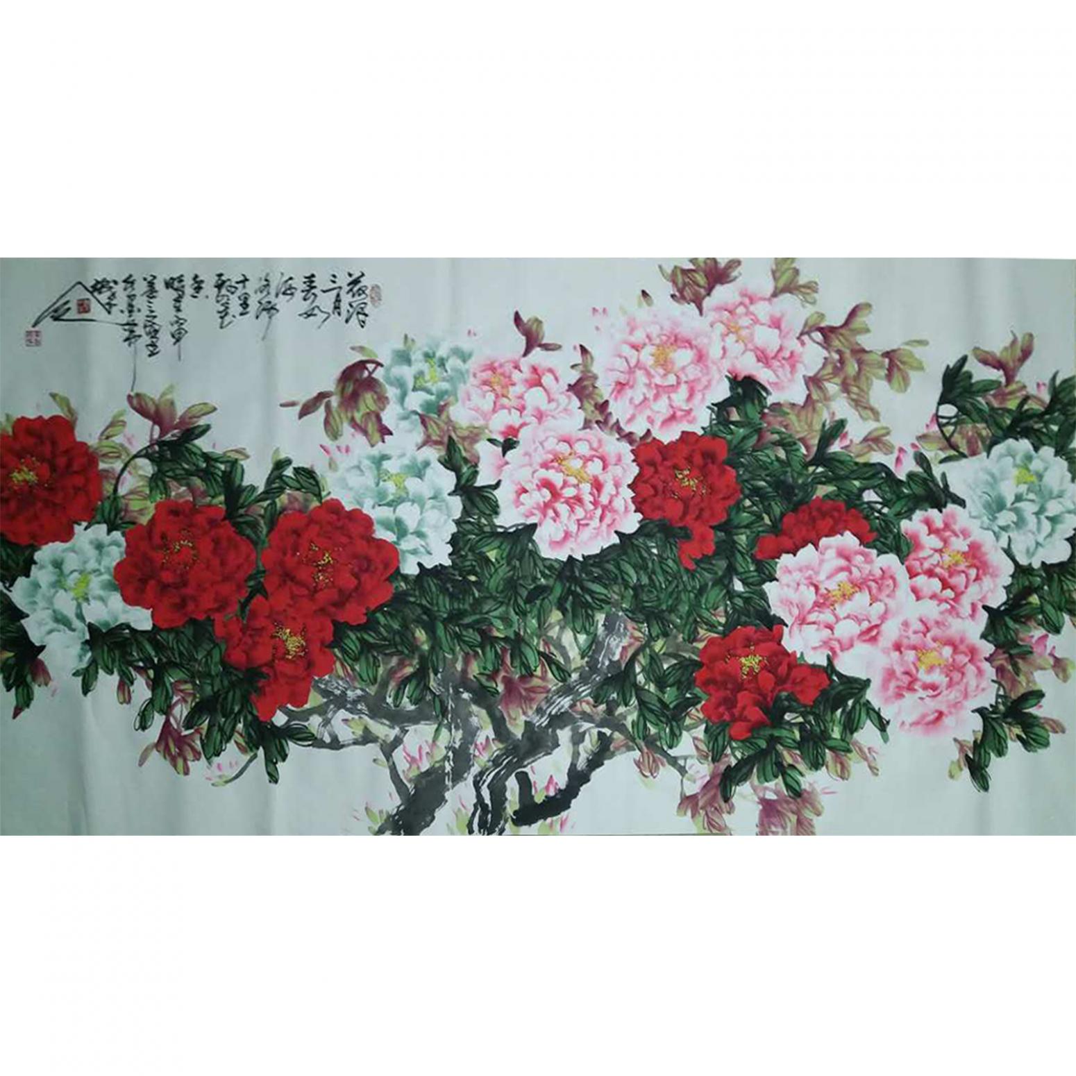 李朝國國畫作品《【花開富貴4】作者李朝國》