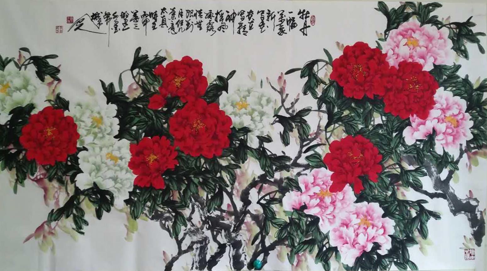 李朝國國畫作品《【花開富貴6】作者李朝國》【圖0】