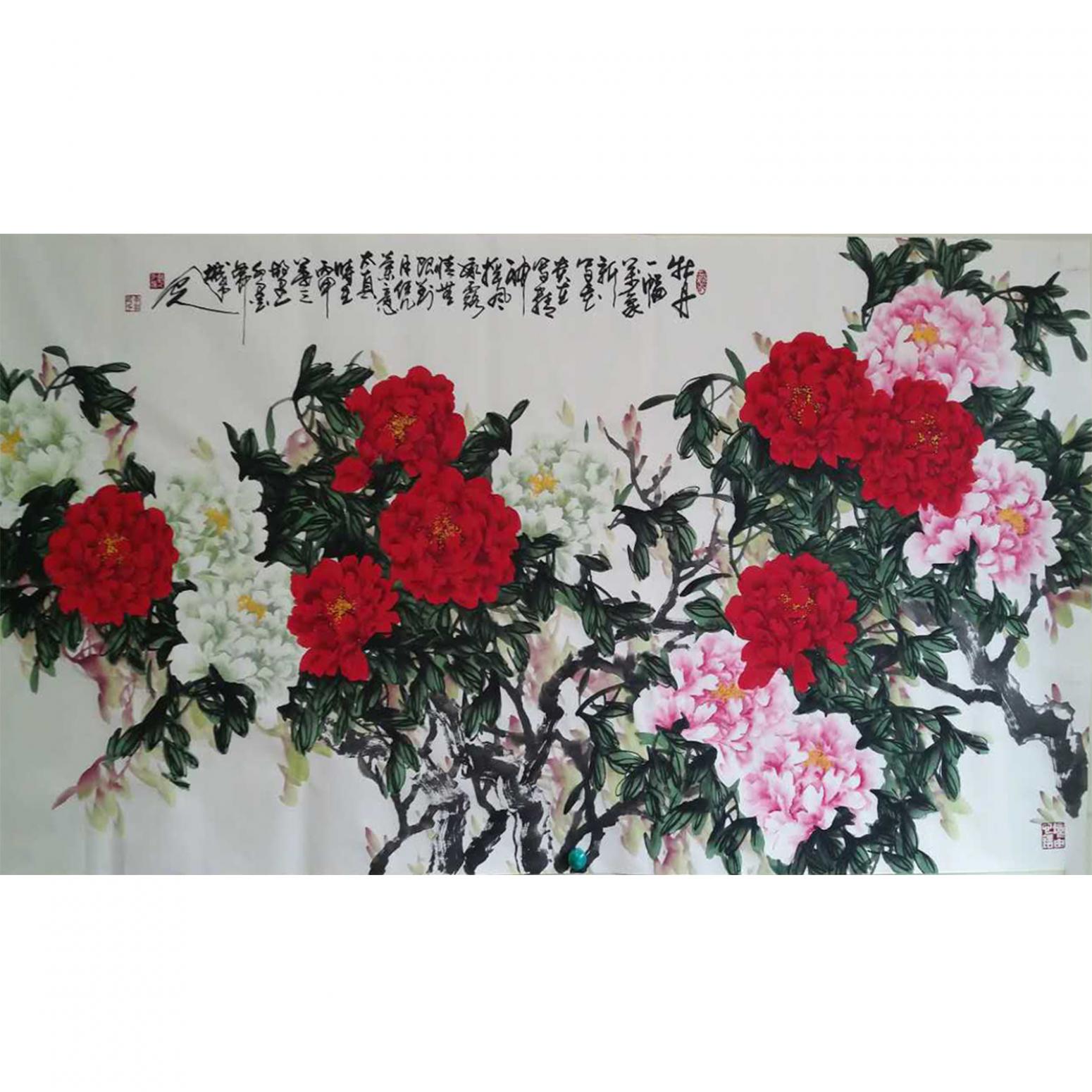 李朝國國畫作品《【花開富貴6】作者李朝國》