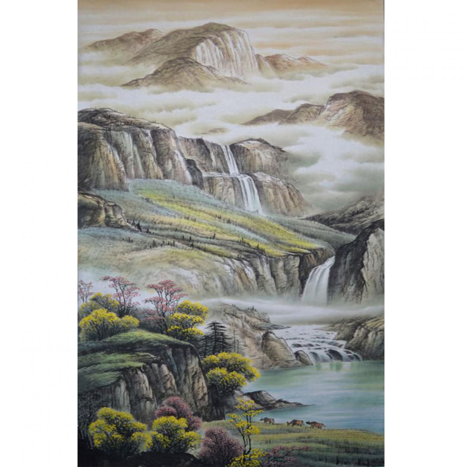寧建華國(guó)畫作品《【山水2】作者寧建華》