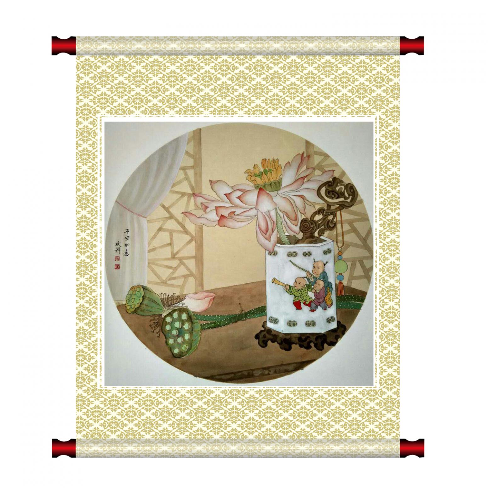 傅斌科國畫作品《【蓮】作者傅斌科》【圖1】