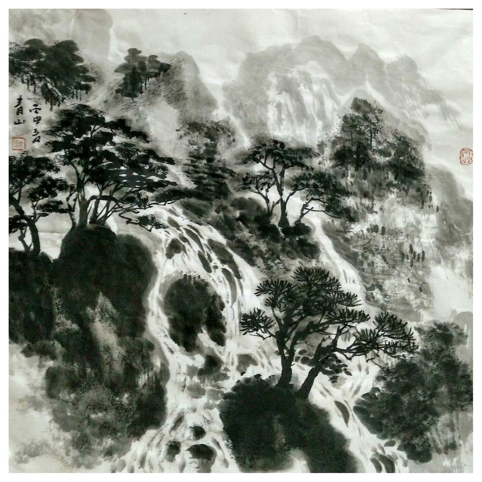 馬青山國(guó)畫(huà)作品《【山水】作者馬青山》
