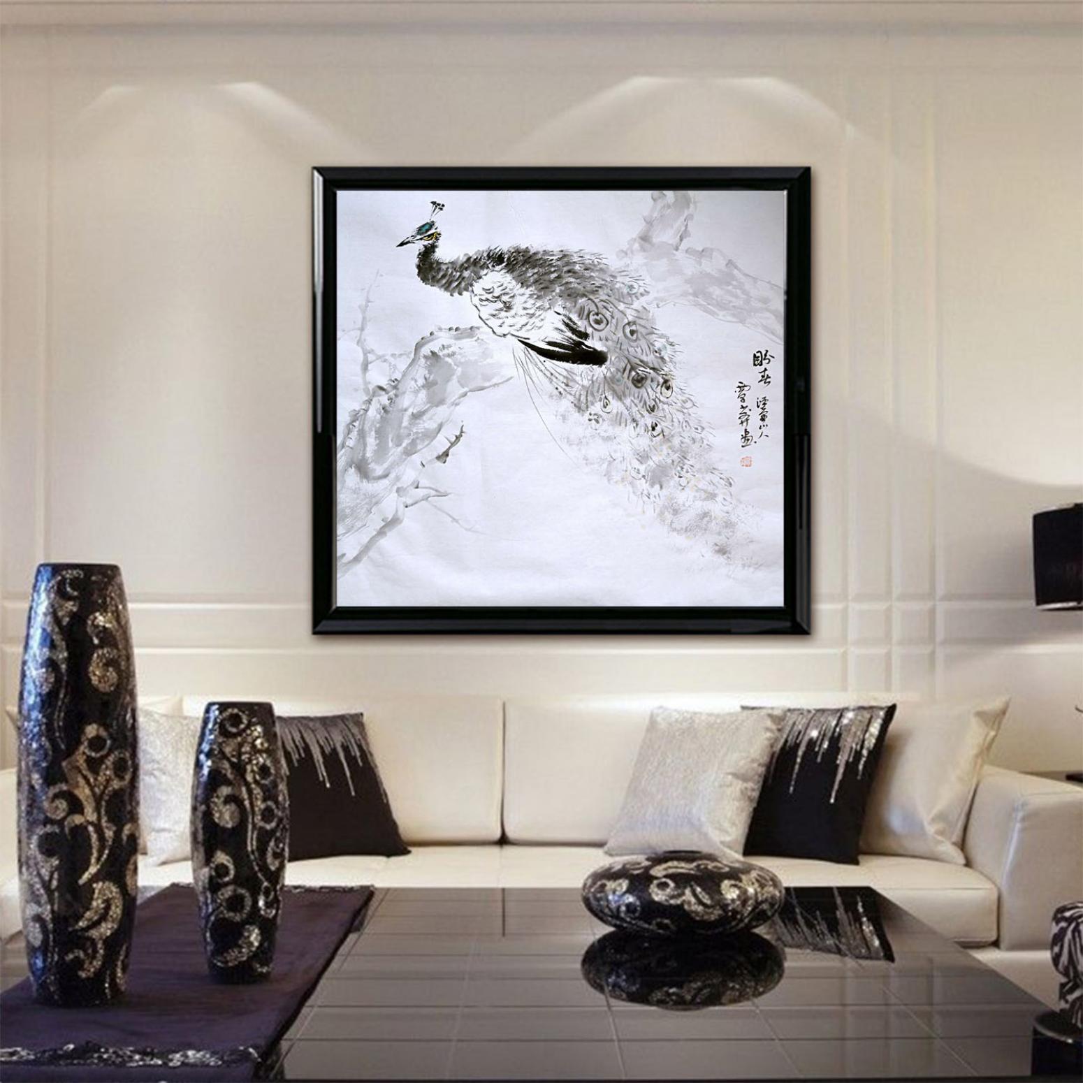 覃莽國畫作品《【盼】作者覃莽》【圖3】