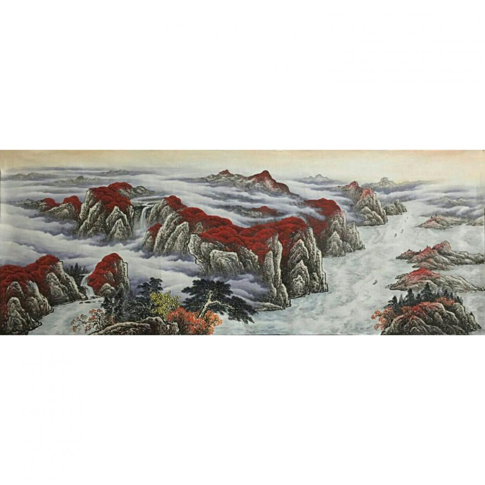 周馬龍國畫作品《【山水7】作者周馬龍》