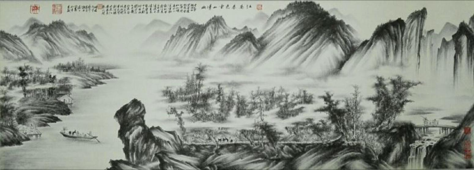 肖暉國(guó)畫作品《【江南春色】作者肖暉》【圖0】