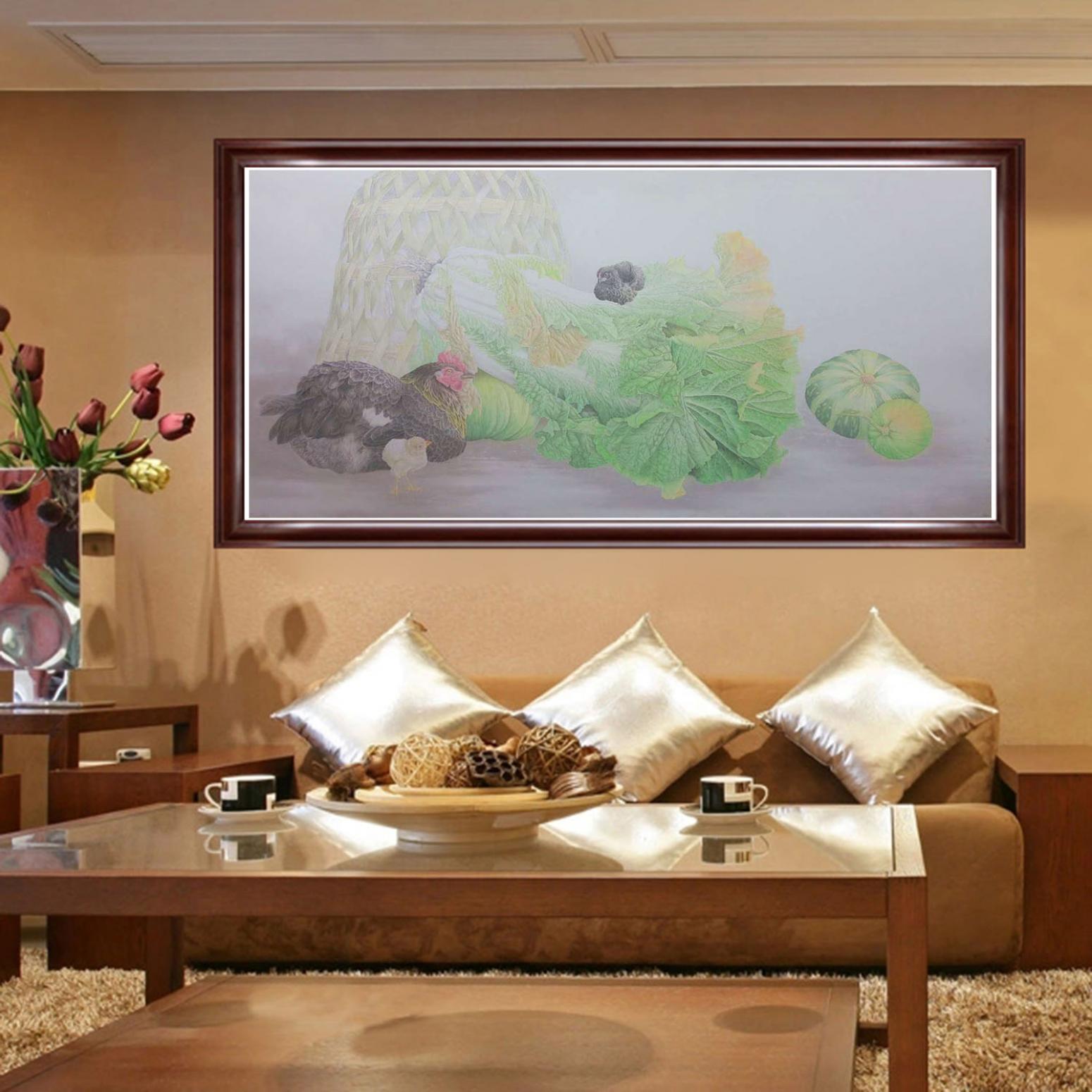 傅饒國畫作品《【豐衣足食】作者傅饒》【圖3】