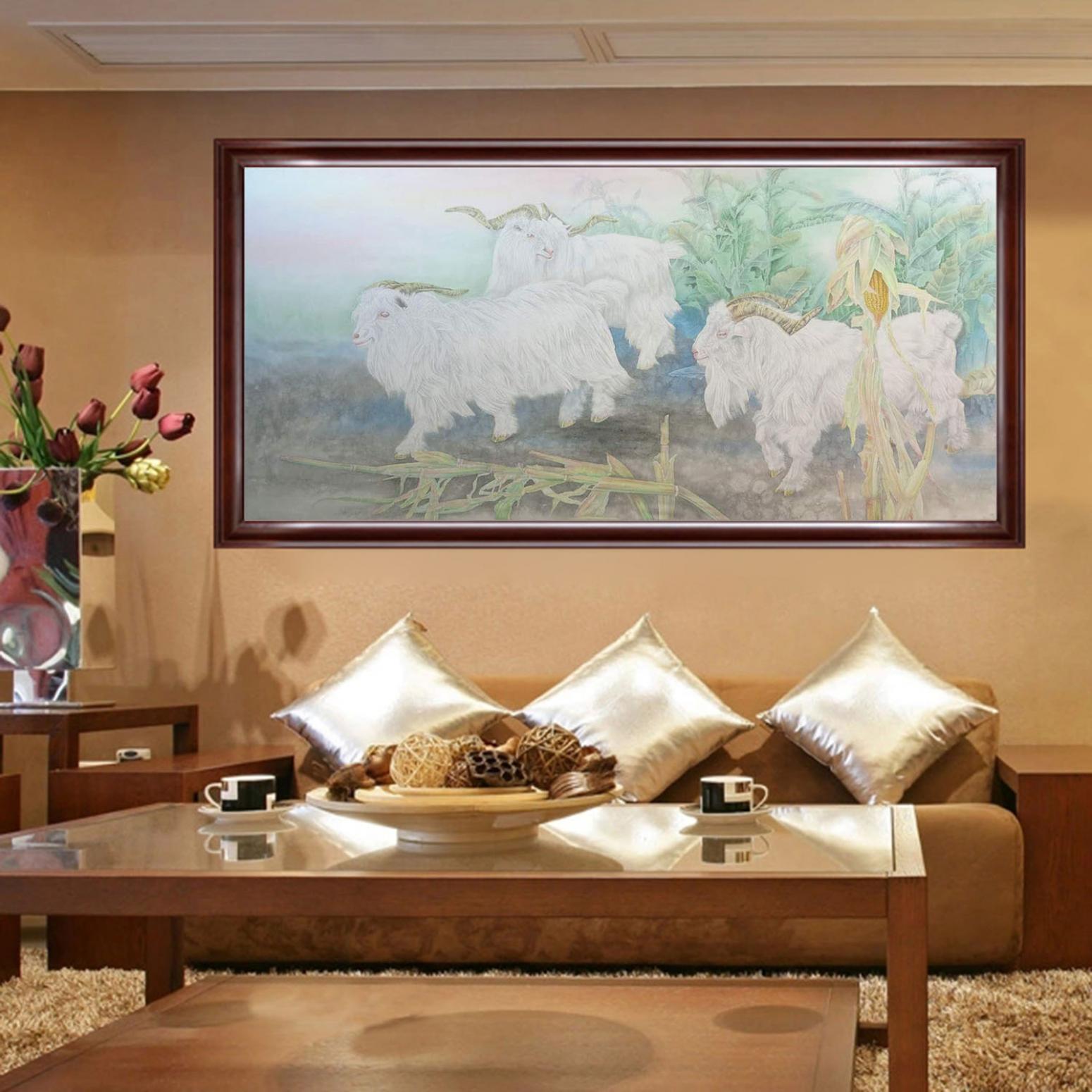 傅饒國(guó)畫作品《【三陽(yáng)開泰】作者傅饒》【圖3】