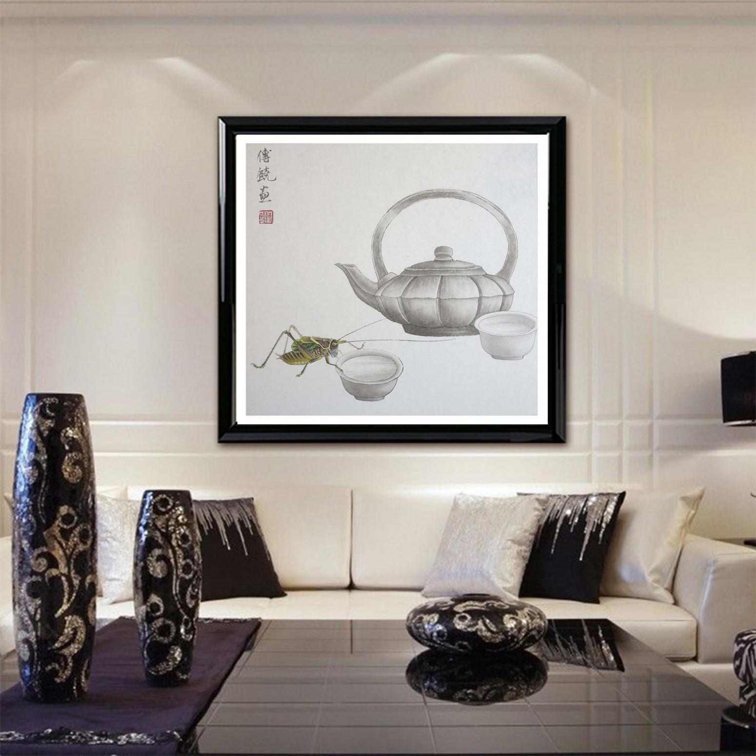 傅饒國(guó)畫作品《【求醉】作者傅饒》【圖3】