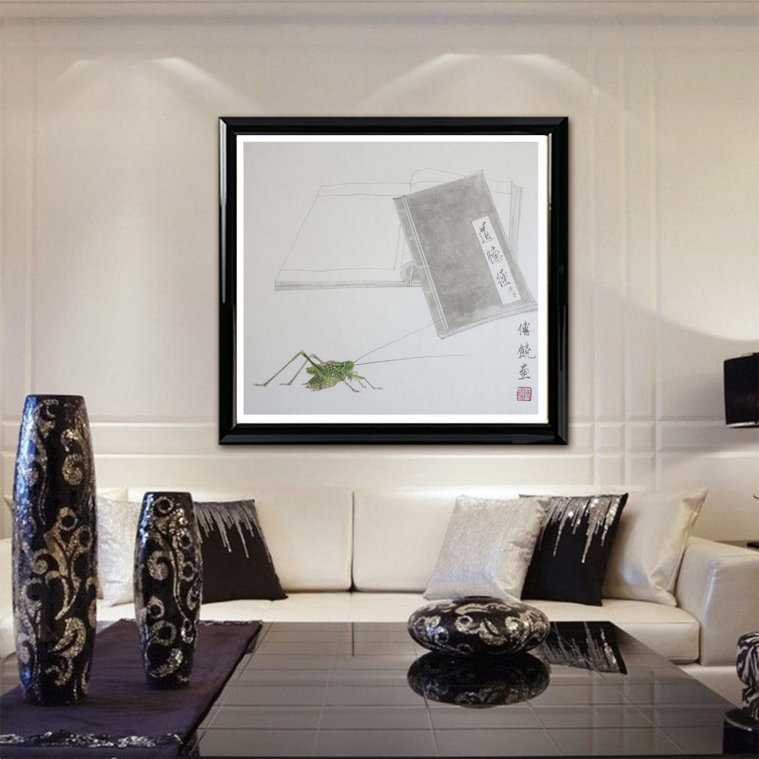 傅饒國(guó)畫作品《【聞書香】作者傅饒》【圖3】