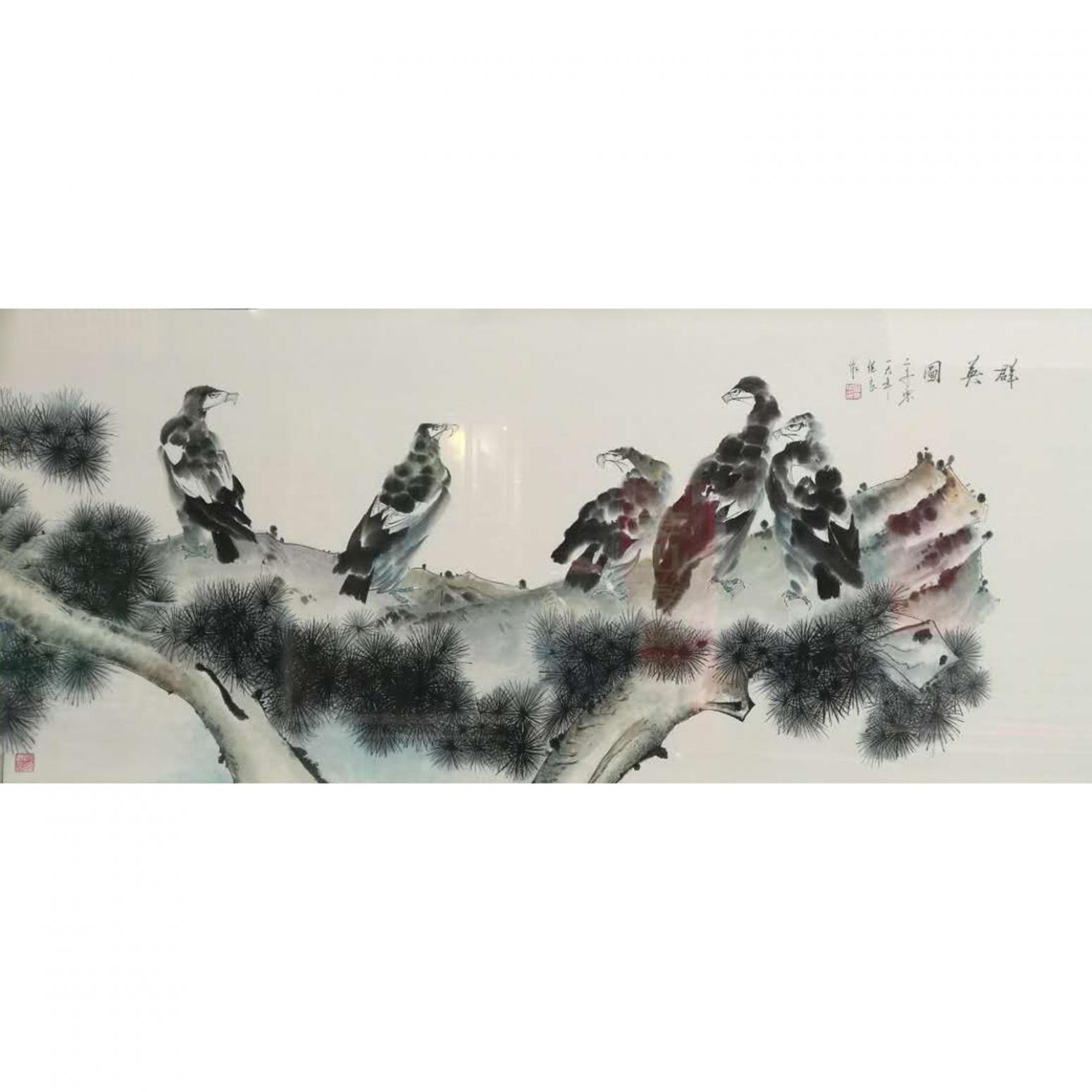 徐繼良國畫作品《【群英圖】作者徐繼良》