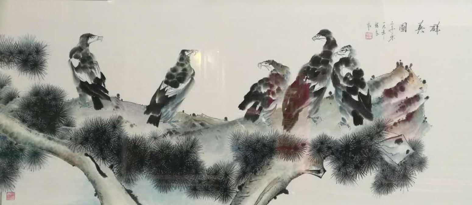 徐繼良國畫作品《【群英圖】作者徐繼良》【圖0】