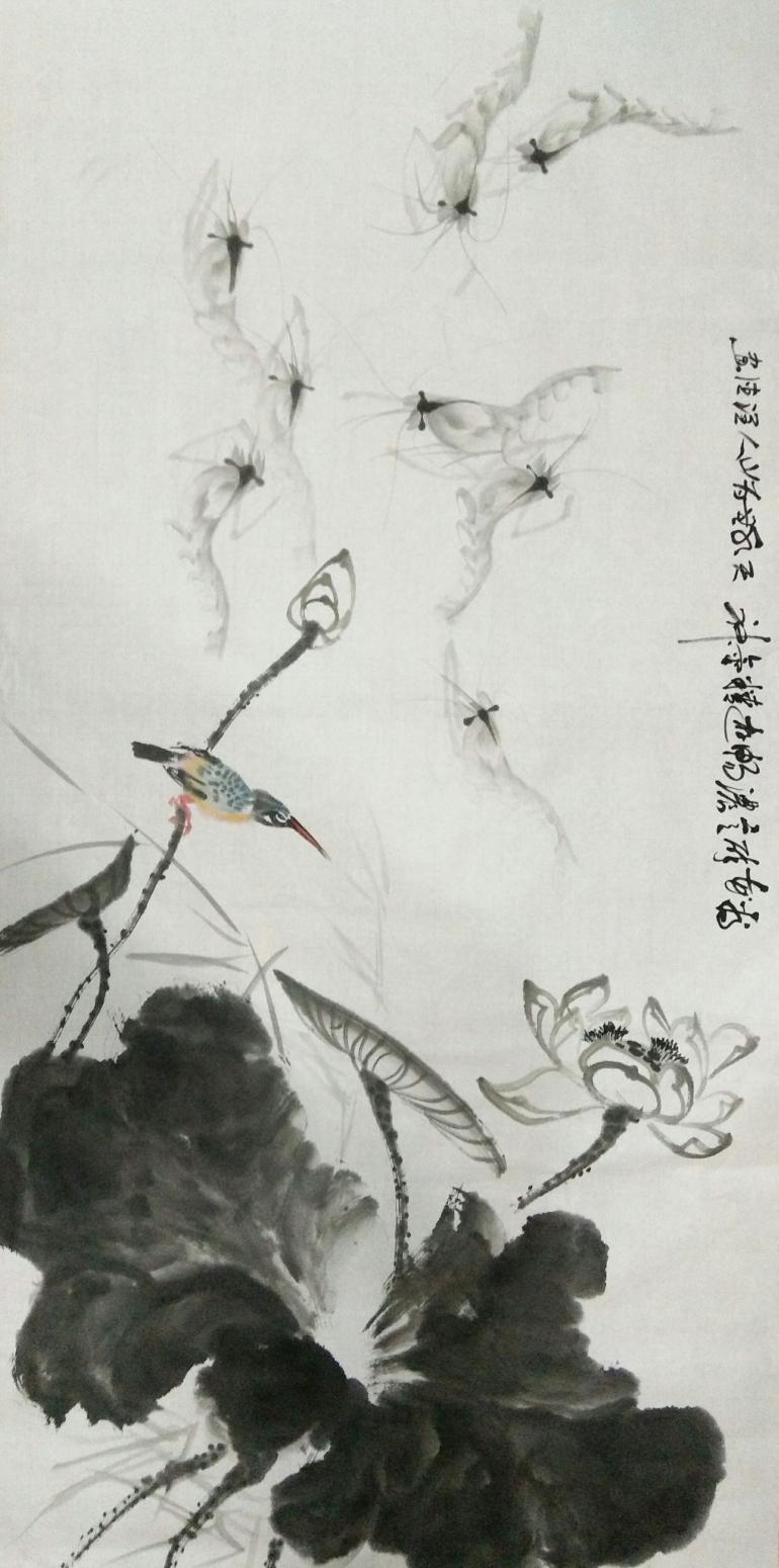 胡小煒(潤(rùn)德)國(guó)畫作品《看花醉意濃》【圖0】