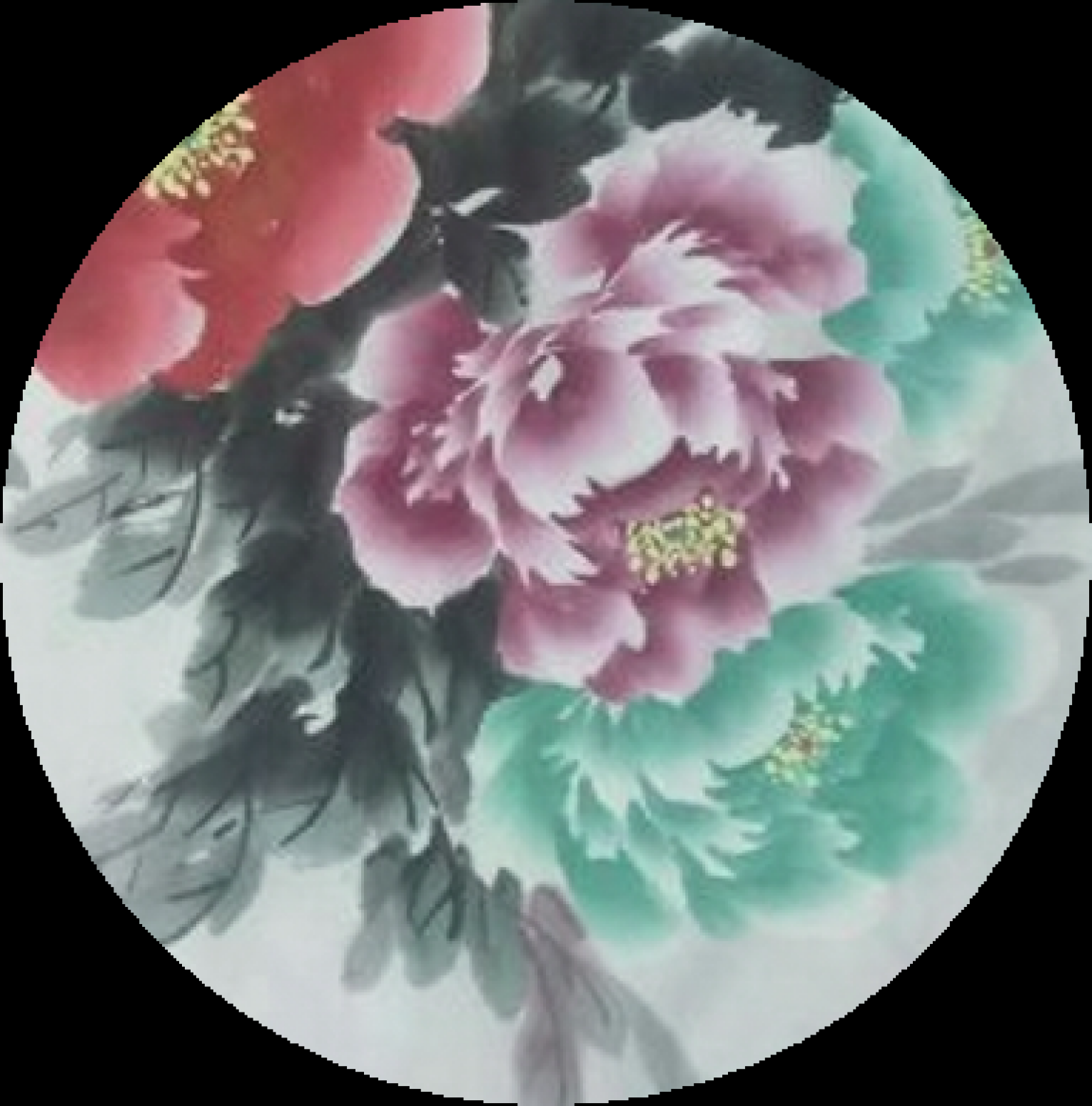 韓仁國畫作品《花開富貴》【圖1】