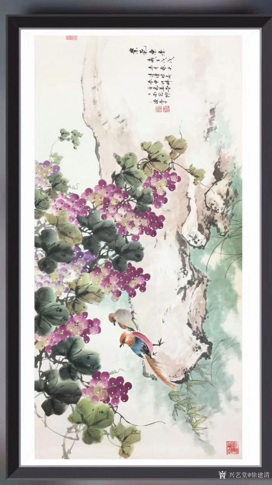 徐建清國畫作品《紫氣東來》【圖1】