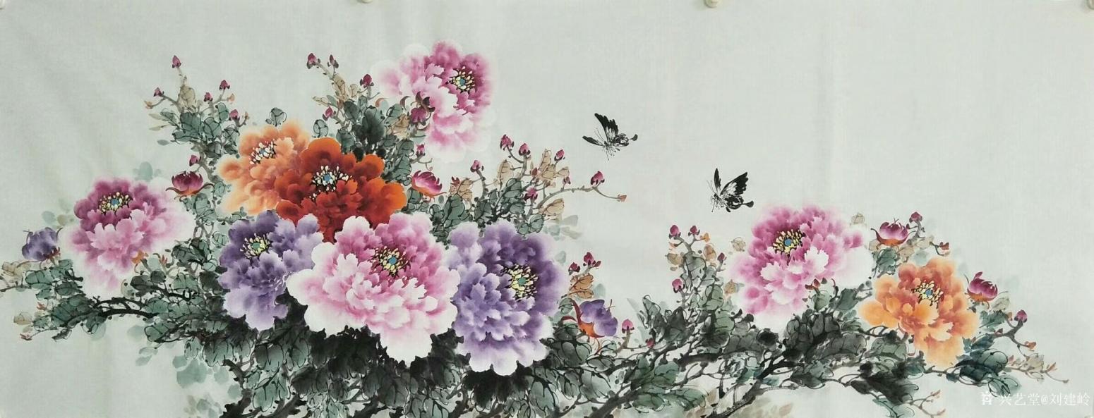 劉建嶺國(guó)畫(huà)作品《花開(kāi)富貴》【圖0】