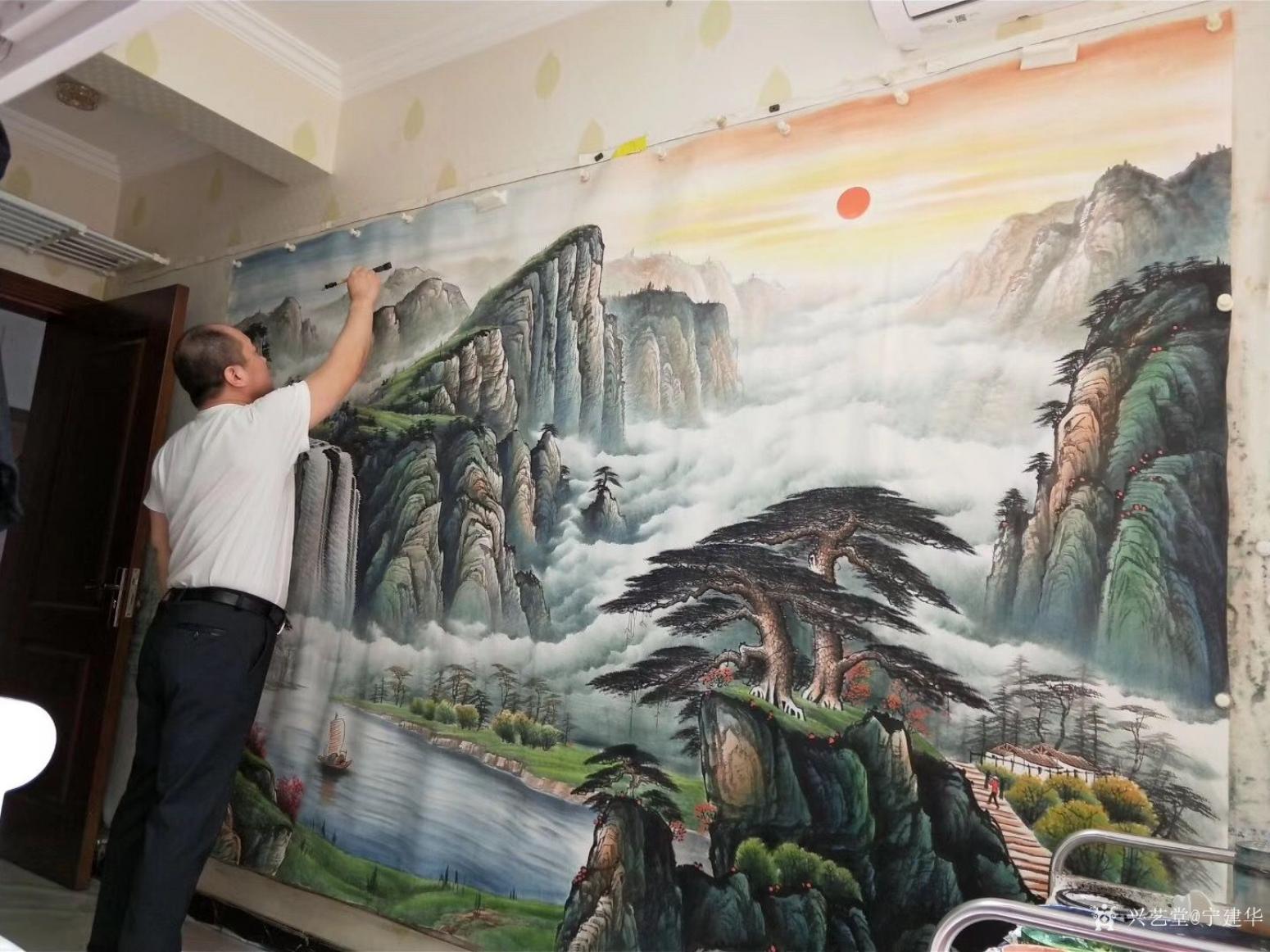 寧建華國畫作品《祥居福地》【圖1】